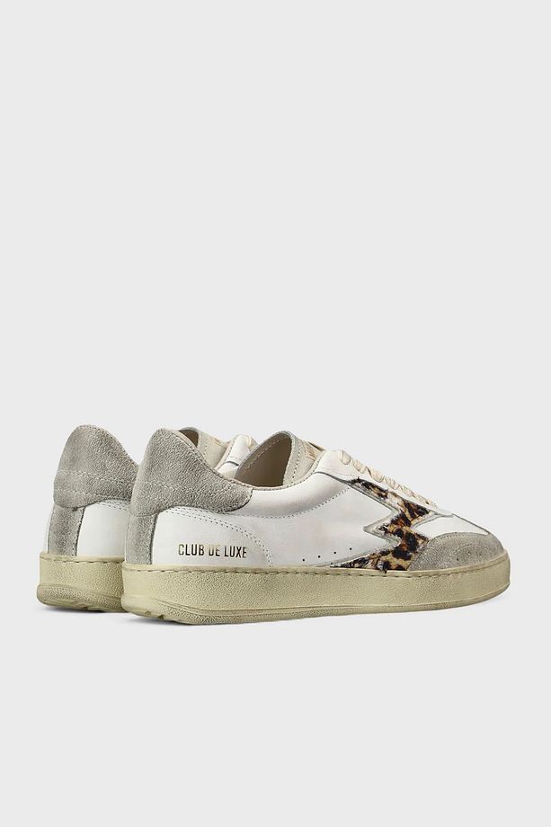 Deri Logolu Leopar ve Süet Detaylı Sneaker Ayakkabı AYAKKABI CL001 - 3