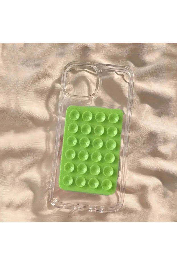 For iPhone 12 and 12 Pro Transparent Back Non-Yellowing Side Soft with Suction Cup Set Protective Case