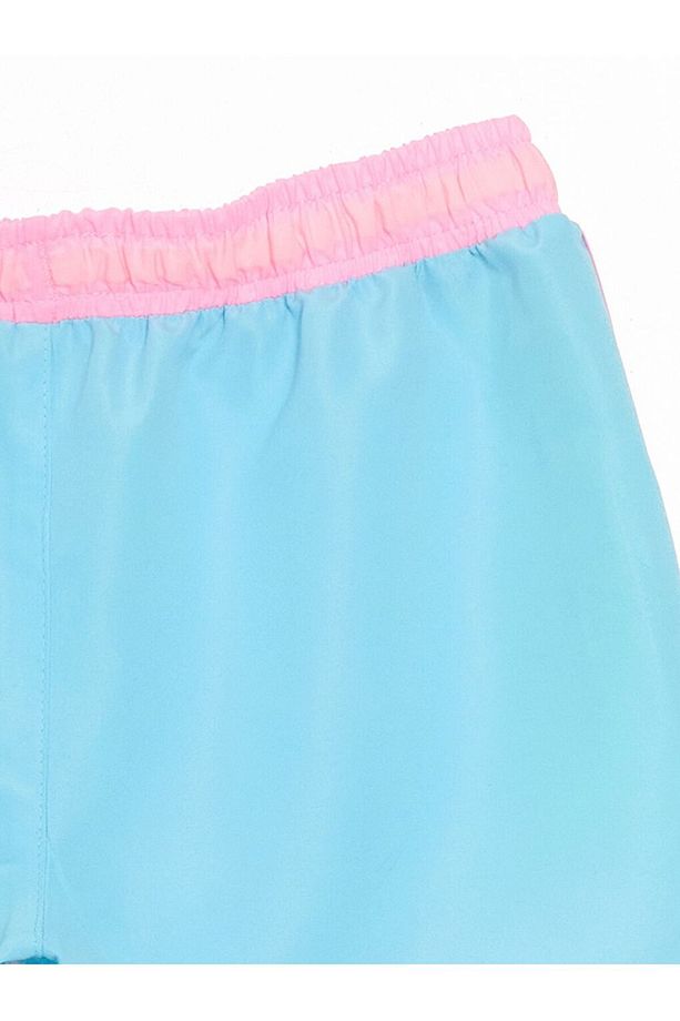 LCW Kids Beli Lastikli Hızlı Kuruyan Kız Çocuk Deniz Şortu - 2
