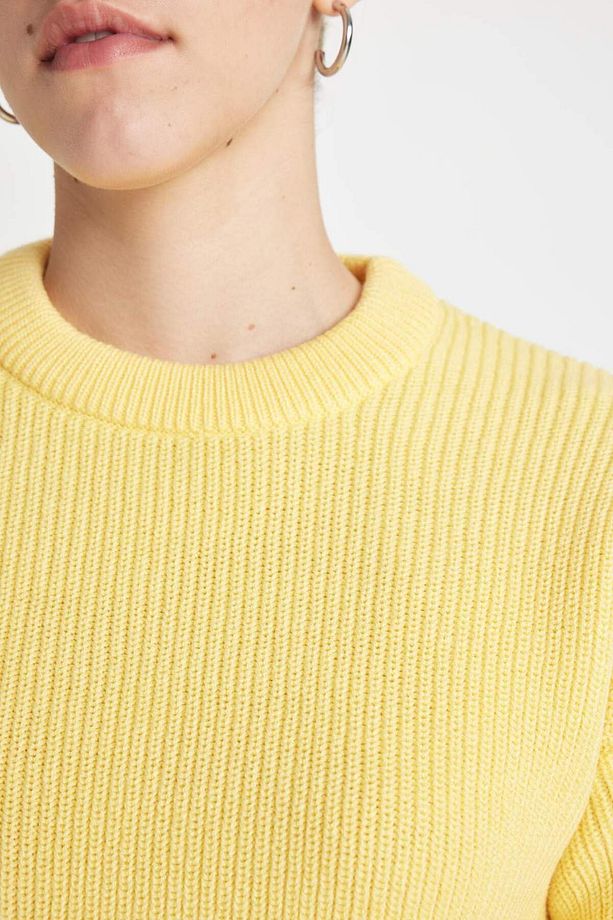 Regular Fit Basic Düz Selanik Örgülü Triko Kazak H6905AZ24WN - 6