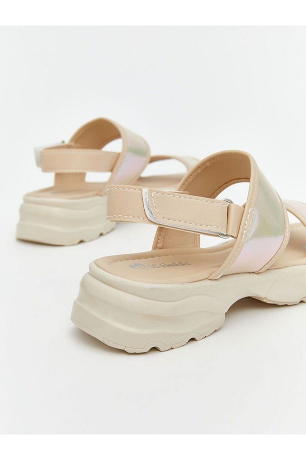 LCW STEPS Cırt Cırtlı Kız Çocuk Sandalet - 5