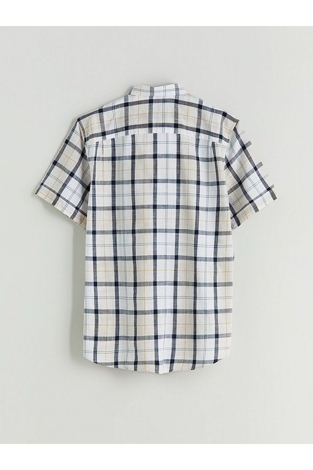 LCWAIKIKI Classic Regular Fit Kısa Kollu Ekose Poplin Erkek Gömlek - 2