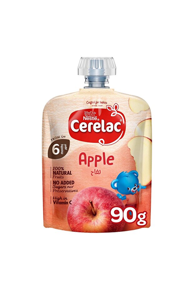 Cerelac Apple Fruits Puree Pouch Baby Food From 6 Months 90 g