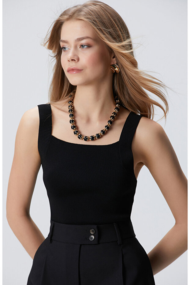 Siyah Triko Kazak - 1