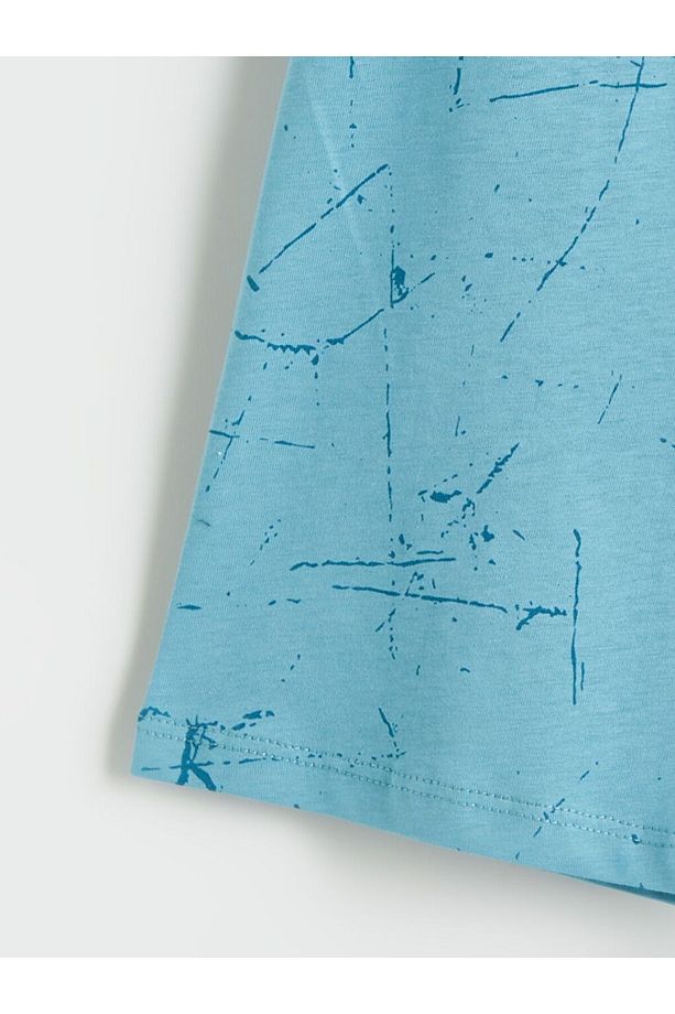 LCW Kids Bisiklet Yaka Erkek Çocuk Şortlu Pijama Takımı - 6