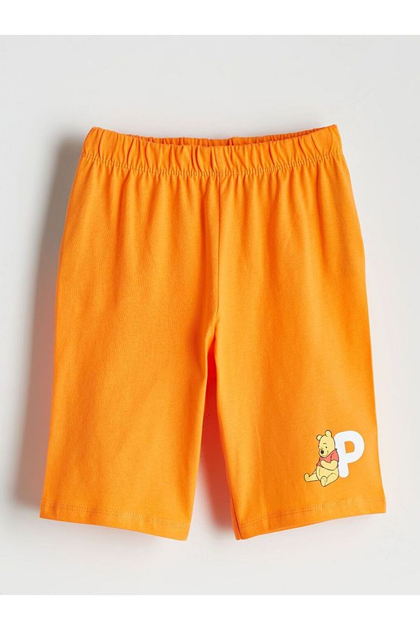 LCW Kids Winnie the Pooh Baskılı Erkek Çocuk Şortlu Pijama Takım - 4