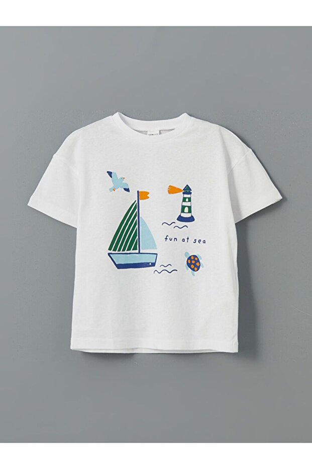 LCW ECO Baskılı Erkek Çocuk Tişört ve Şort 2'li - 2