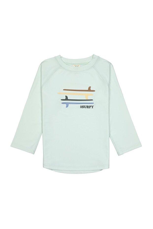 Surfboards Uv Protection Long Sleeve Swimsuit T-Shirt Sea Foam