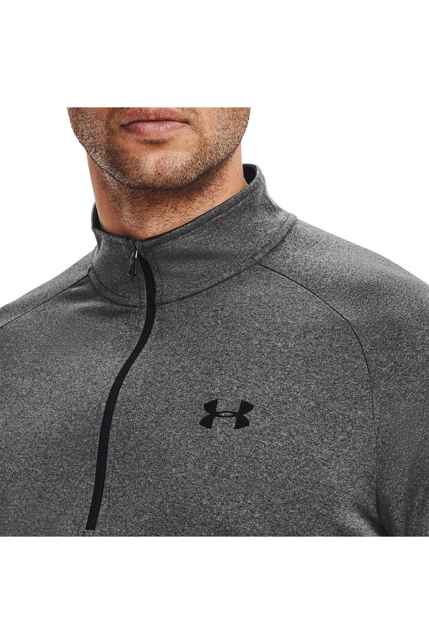 Tech 2.0 1/2 Zip Erkek Gri Yuvarlak Yaka Tişört - 4