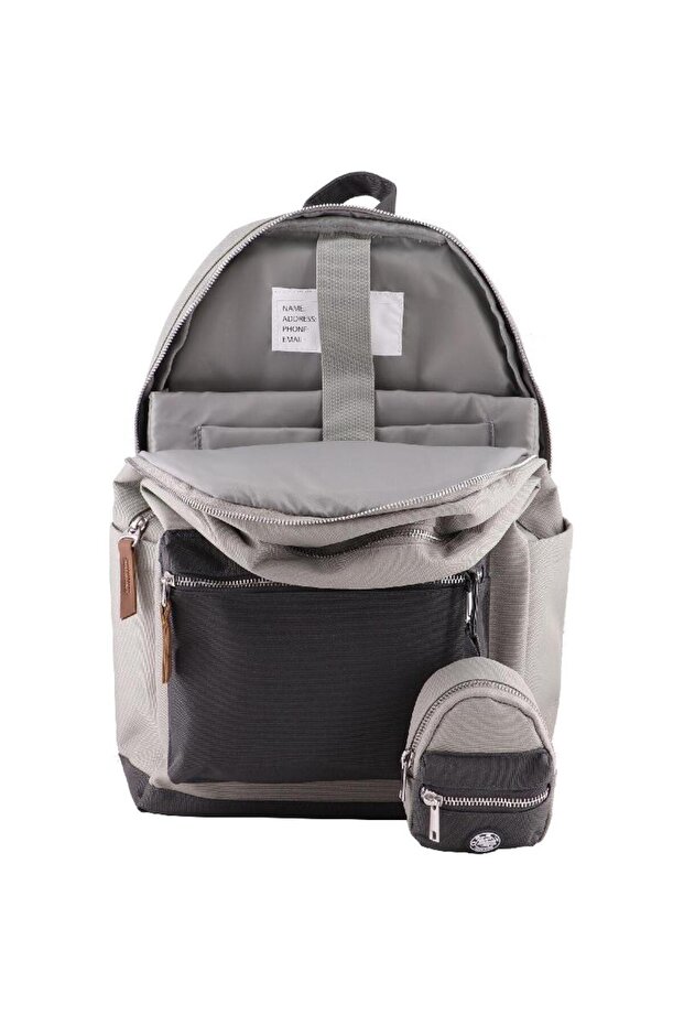 حقيبة ظهر كلاسيكية مع ملحق - 5