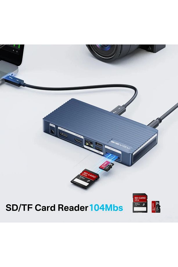 TB4011 11 in 1 Thunderbolt 4, 3.5mm Audio, SD/TF Kart Docking Station (Adaptörlü) (AC-TB4011) - 2
