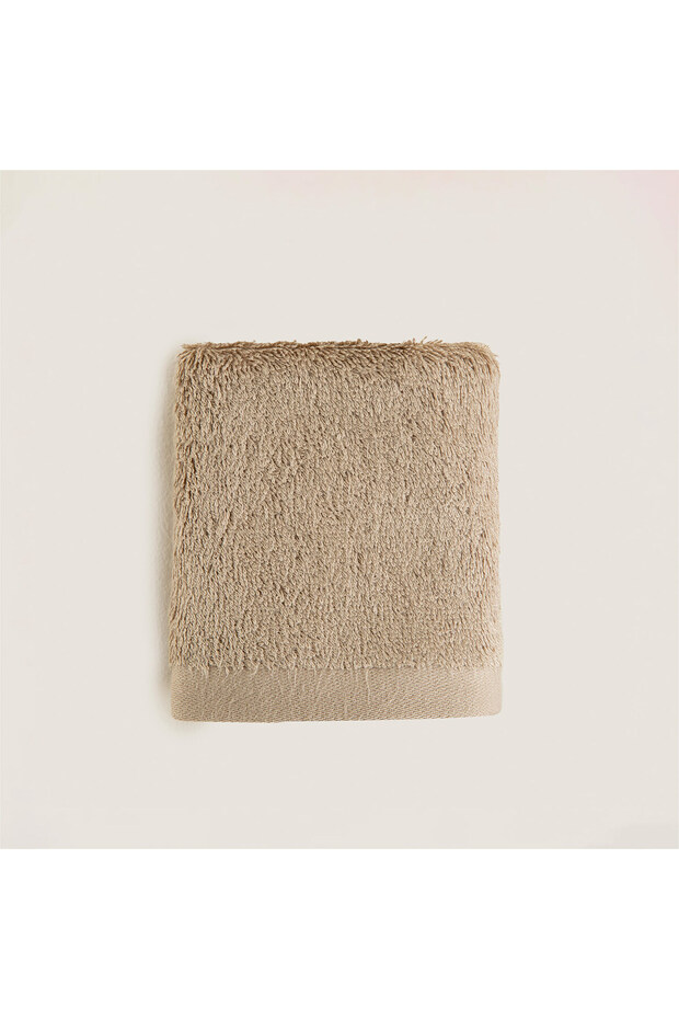 Solid El Havlusu 33x33 cm Koyu Bej - 1
