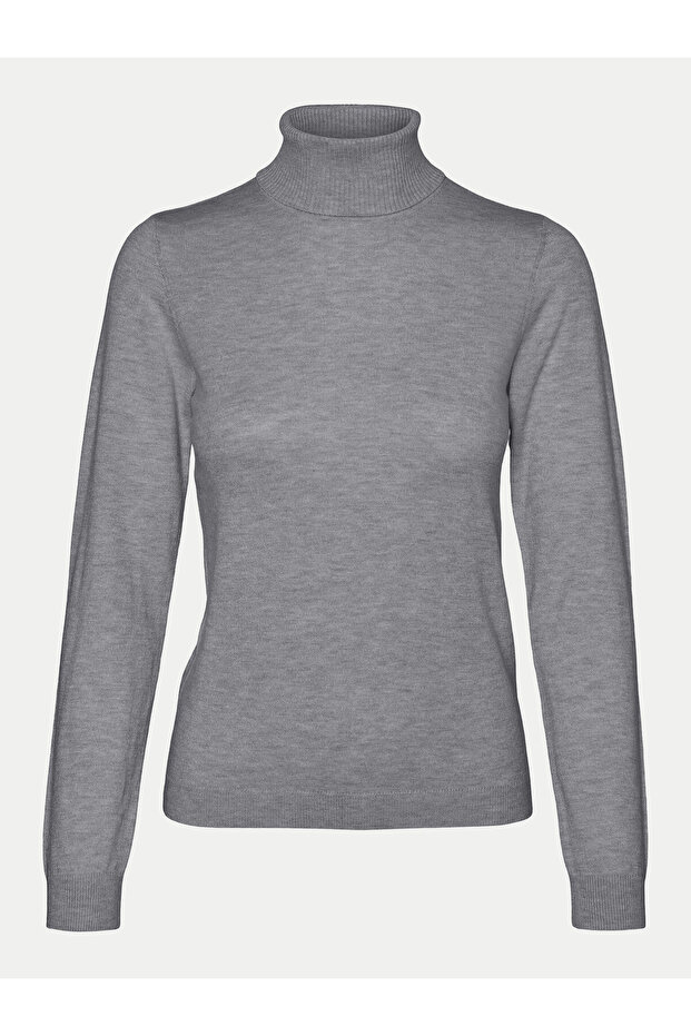 vero moda Women's Turtleneck 10320450 Gray - 1