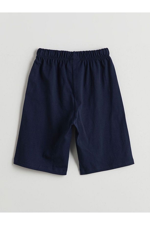 LCW ECO Bisiklet Yaka Erkek Çocuk Şortlu Pijama Takımı - 5