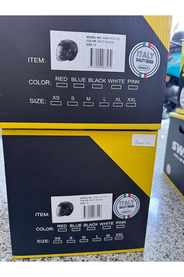 SWAY HELMETS YARIM MOTORCU KASKI - 2