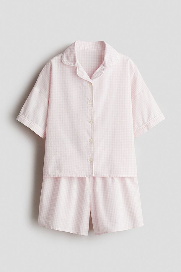 Pamuklu Poplin Pijama Takımı - 5