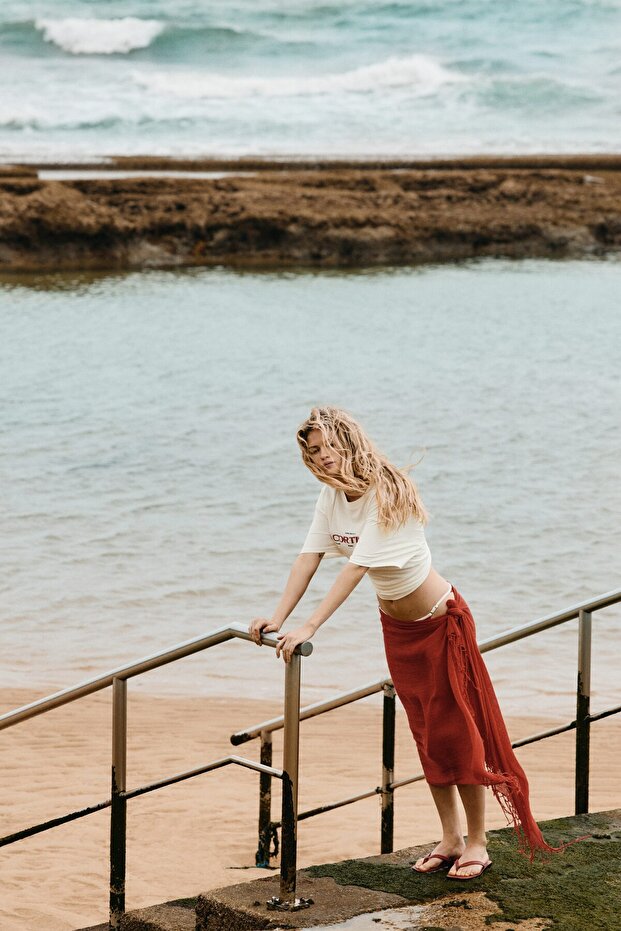 Baskılı Oversize Tişört - 1