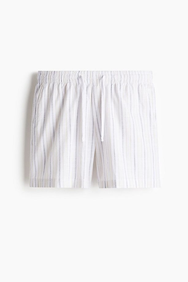Gömlek ve Şortlu Pamuklu Pijama Takımı - 6