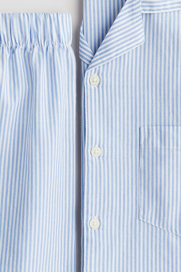 Pamuklu Poplin Pijama Takımı - 2