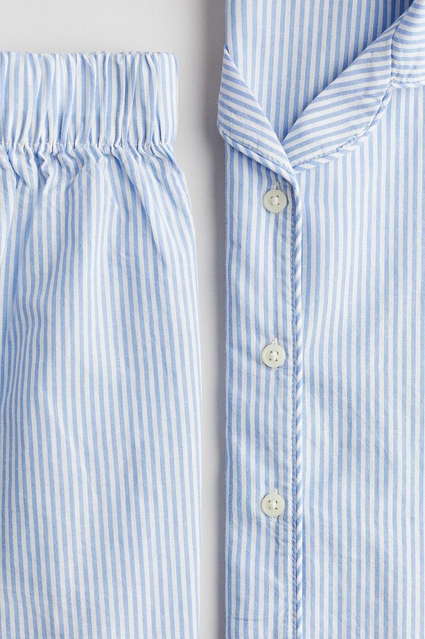 Pamuklu Poplin Pijama Takımı - 2