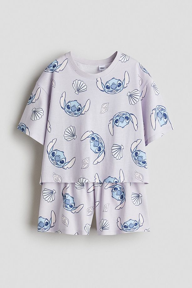 Pamuklu ve Baskılı Pijama Takımı - 1
