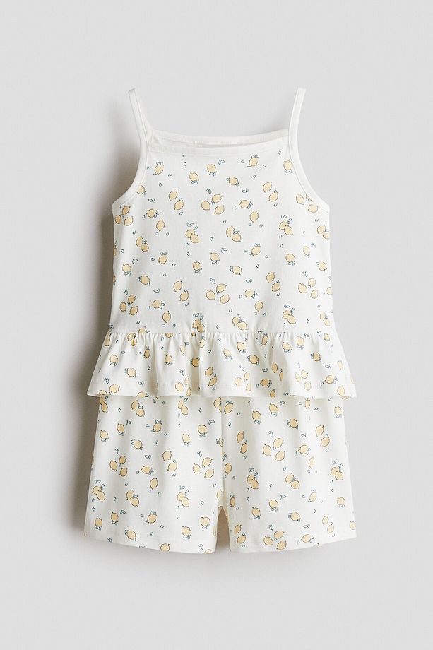 Pamuklu ve Baskılı Pijama Takımı - 1