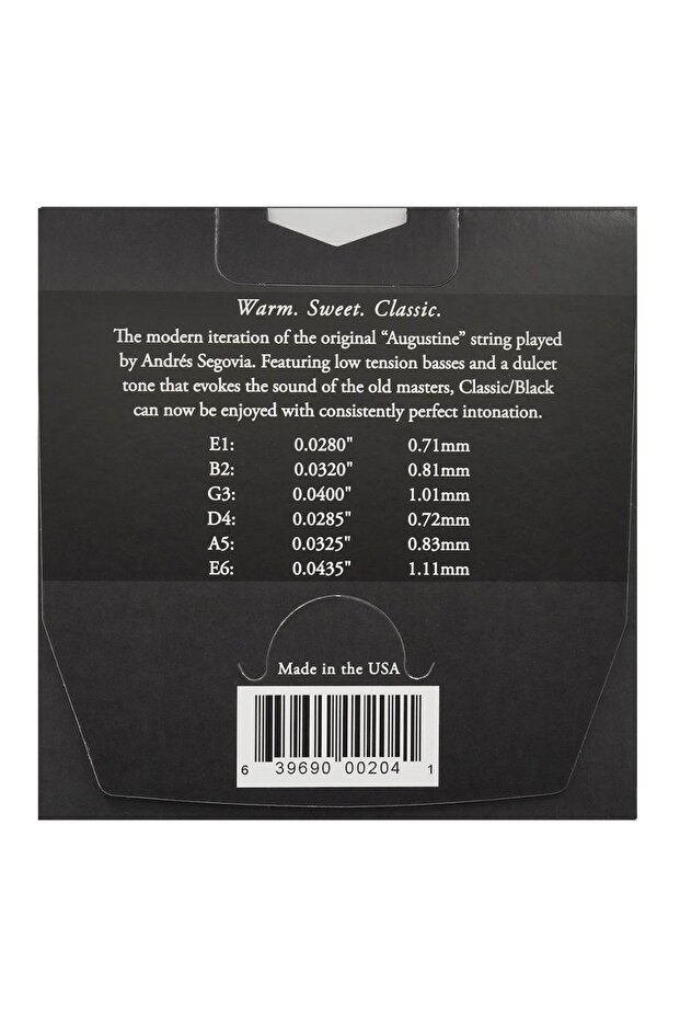 AUCLBK, 6-string classical guitar set, Classic Black - 2