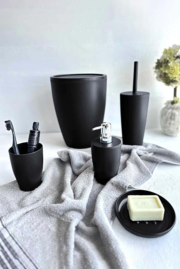 Primanova Pure 5'li Banyo Seti Siyah - 1