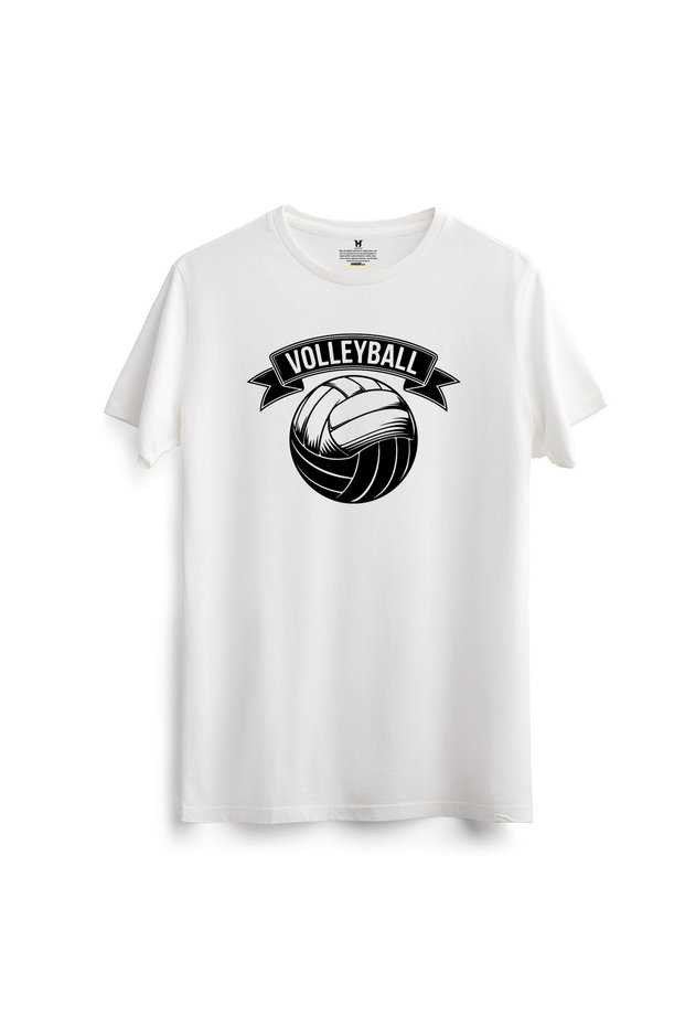 Cotton Volleyball Printed T-Shirt Volleyball Design