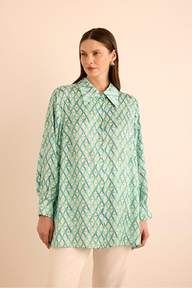 Geometric Patterned Tunic - 5