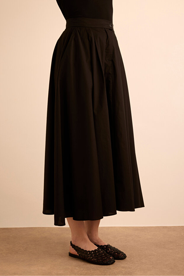 Cotton Evaze Etek - 4