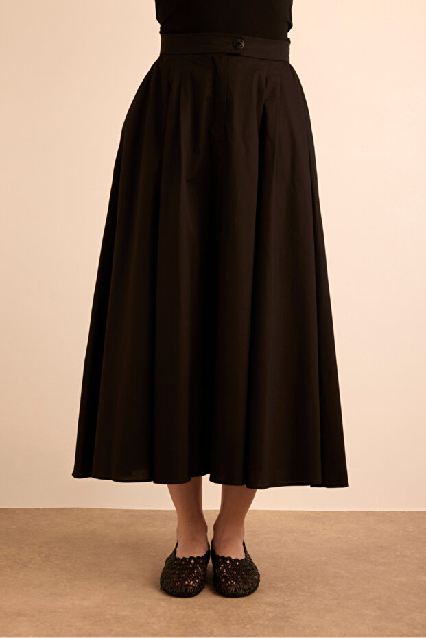 Cotton Evaze Etek - 3