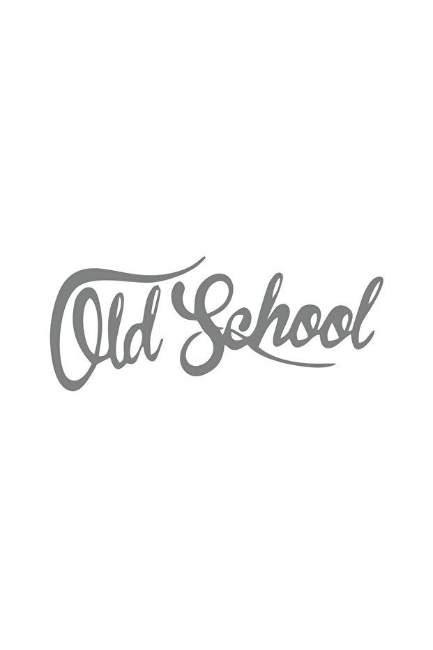 Old School Car Sticker 17X17 cm Gray