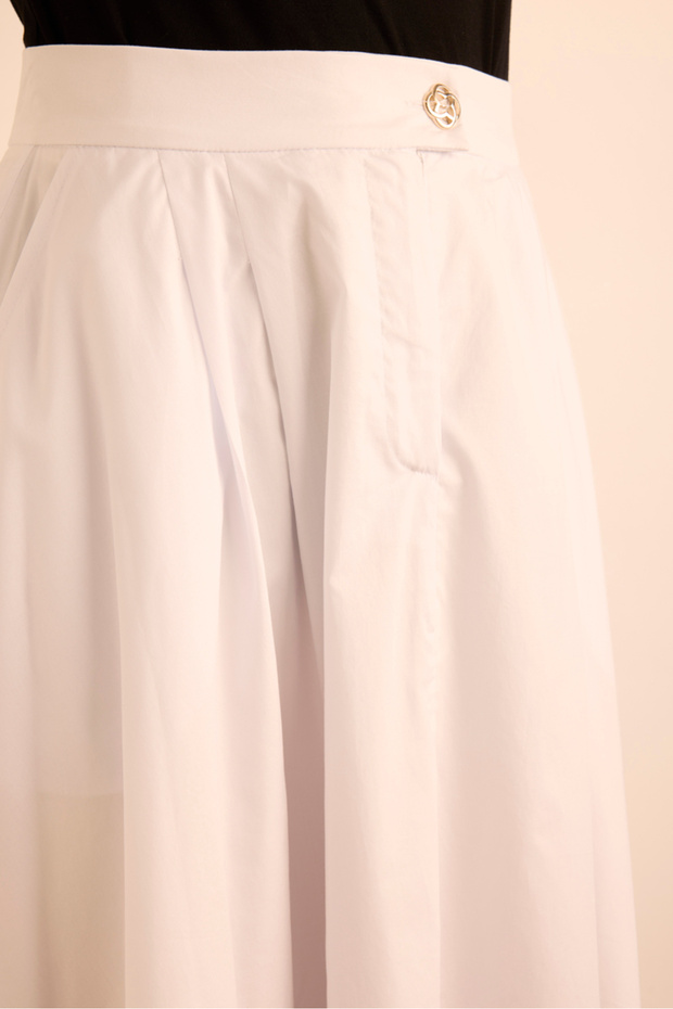 Cotton Evaze Etek - 6