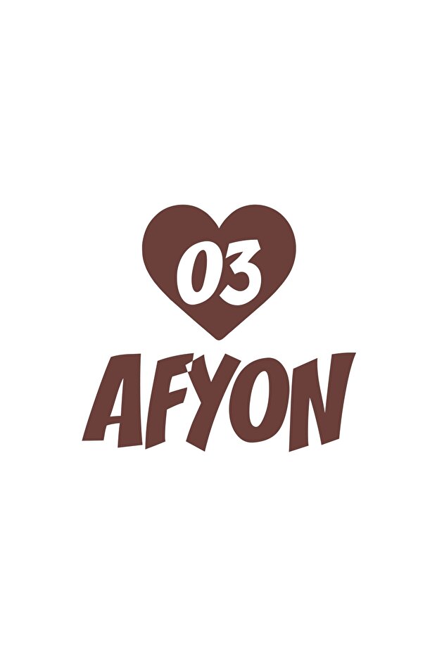 Heart 03 Opium Car Sticker 17X17 cm Brown