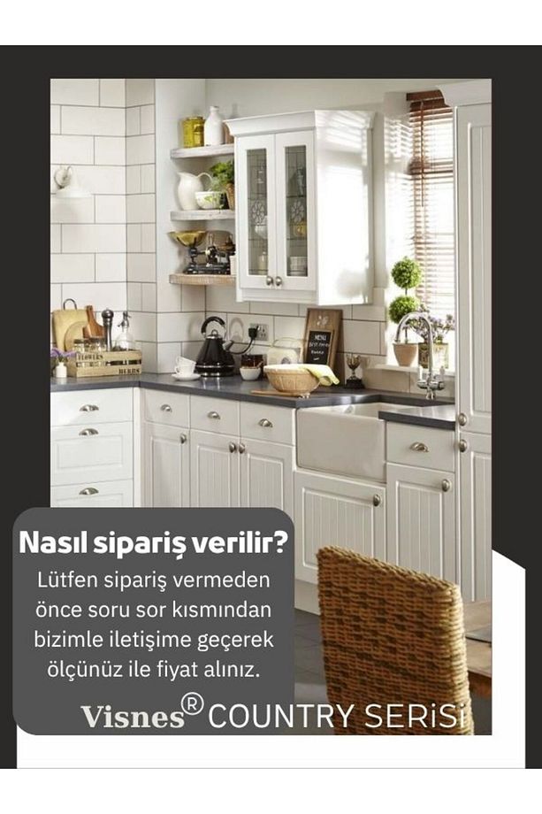 Özel Ölçü Mutfak Dolap Kapağı Banyo Kapağı Membran Kapak - 2