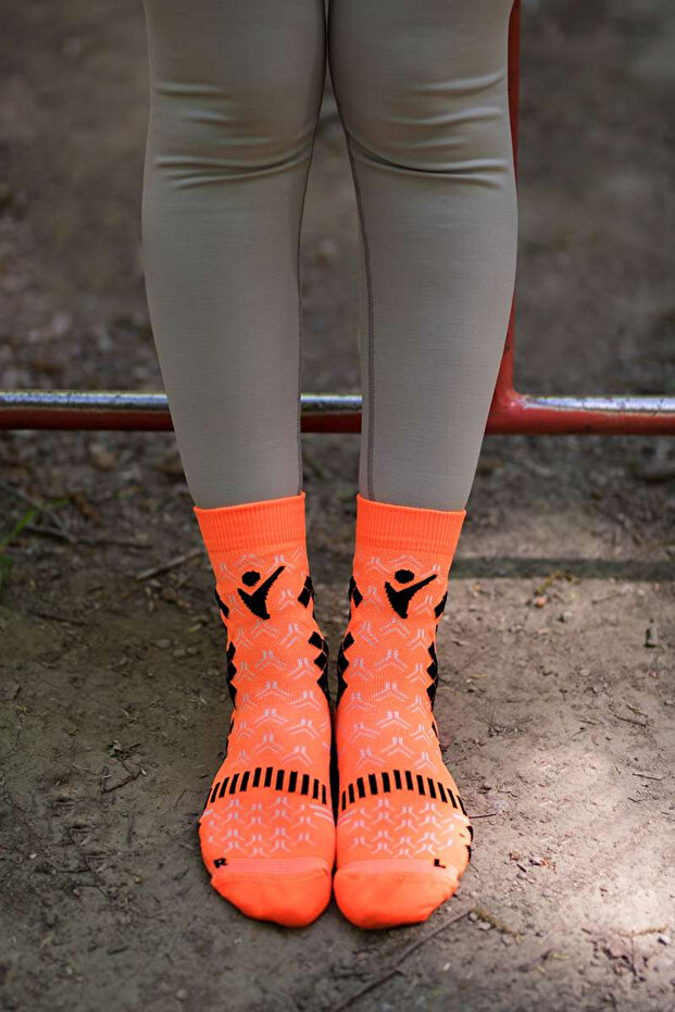 Compression Socks Fluorescent Orange - 2
