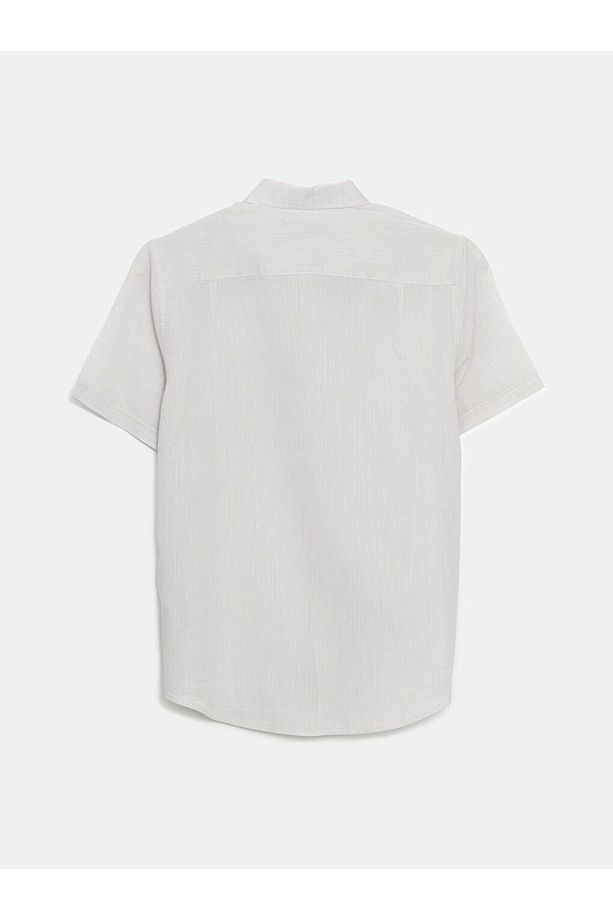 LCWAIKIKI Classic Regular Fit Keten Karışımlı Erkek Gömlek - 6