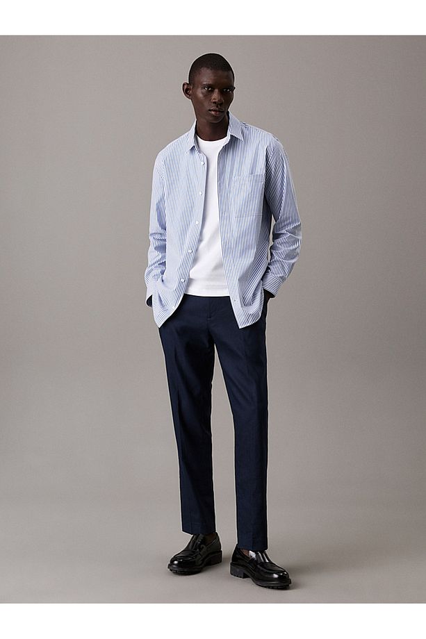 Tapered Linen Lyocell Trousers - 4