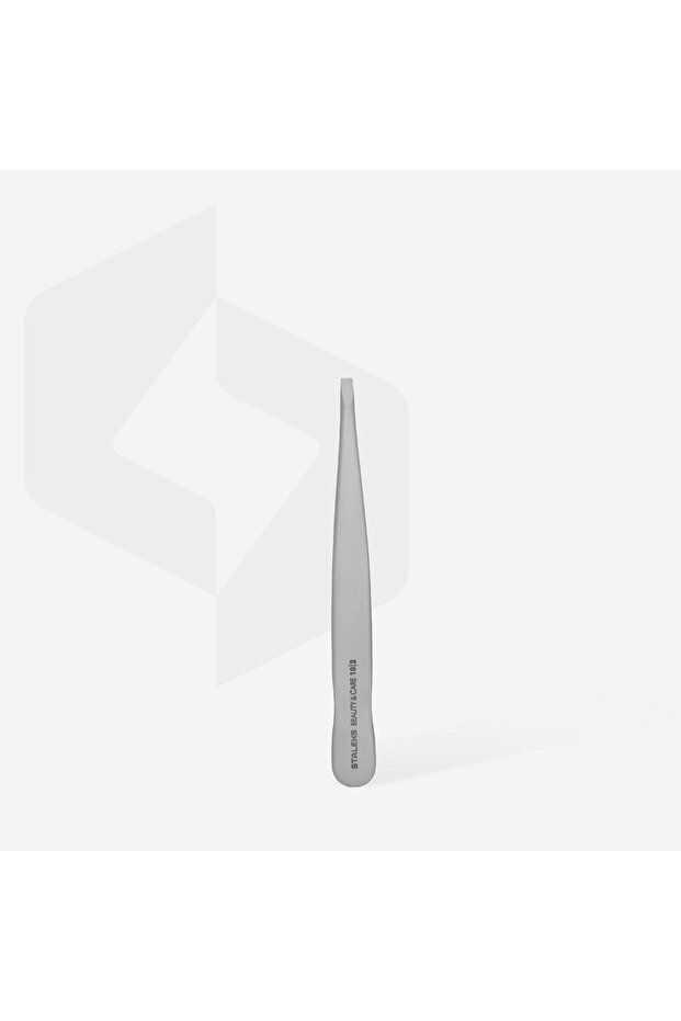 Beauty & Care 10 Type 2 Eyebrow Tweezers (Narrow Straight Edges)