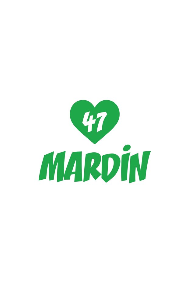 Heart 47 Mardin Car Sticker 17X17 cm Green