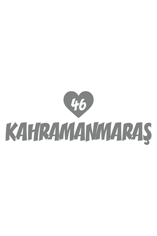 Heart 46 Konya Car Sticker 17X17 cm Gray