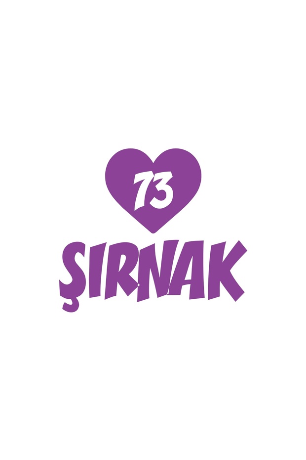 Hearted 73 Şırnak Car Sticker 17X17 cm Purple