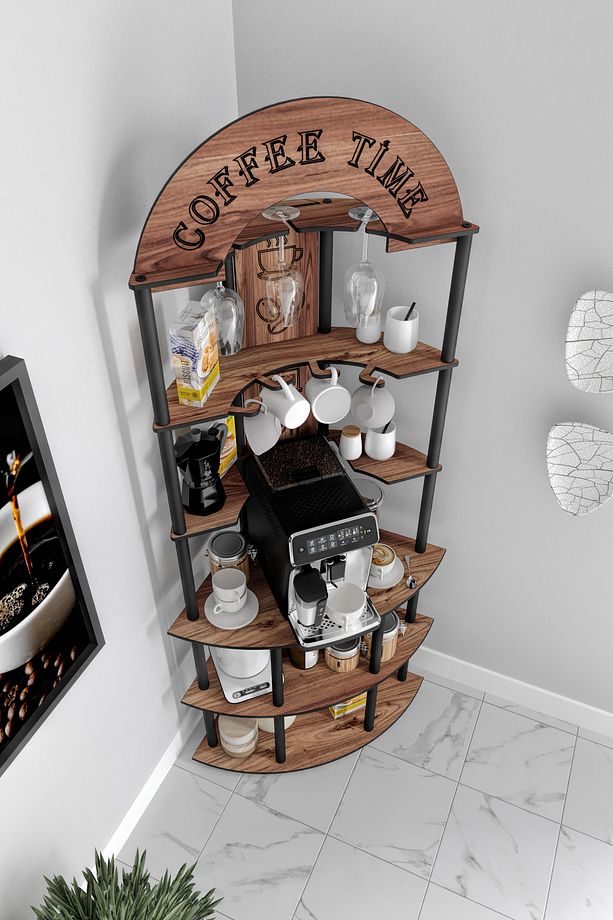 RİSTRETTO KAHVE KÖŞESİ CEVİZ - 2