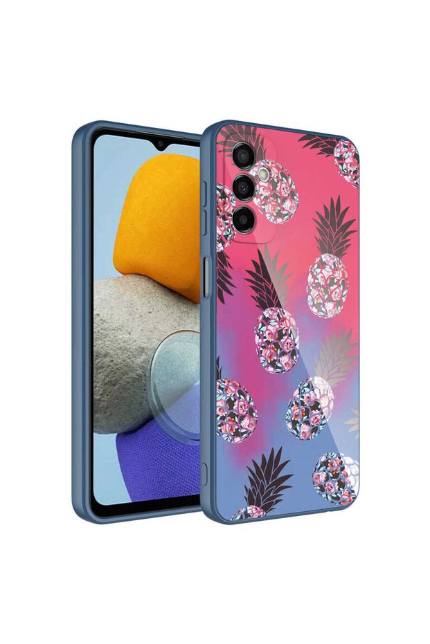 Galaxy M23 Case Patterned Hard Silicone Klfs Epoxy Cover with Camera Protection - No3