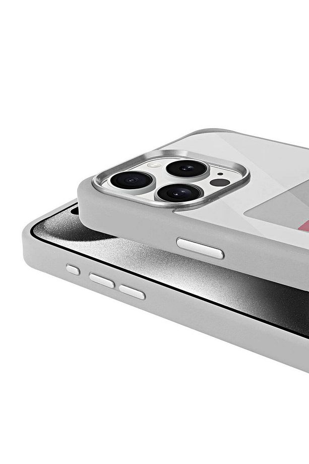 iPhone 15 Pro Kılıf Ekranı Yansıtan KLFS Akıllı NFC Kapak - Gri - 6