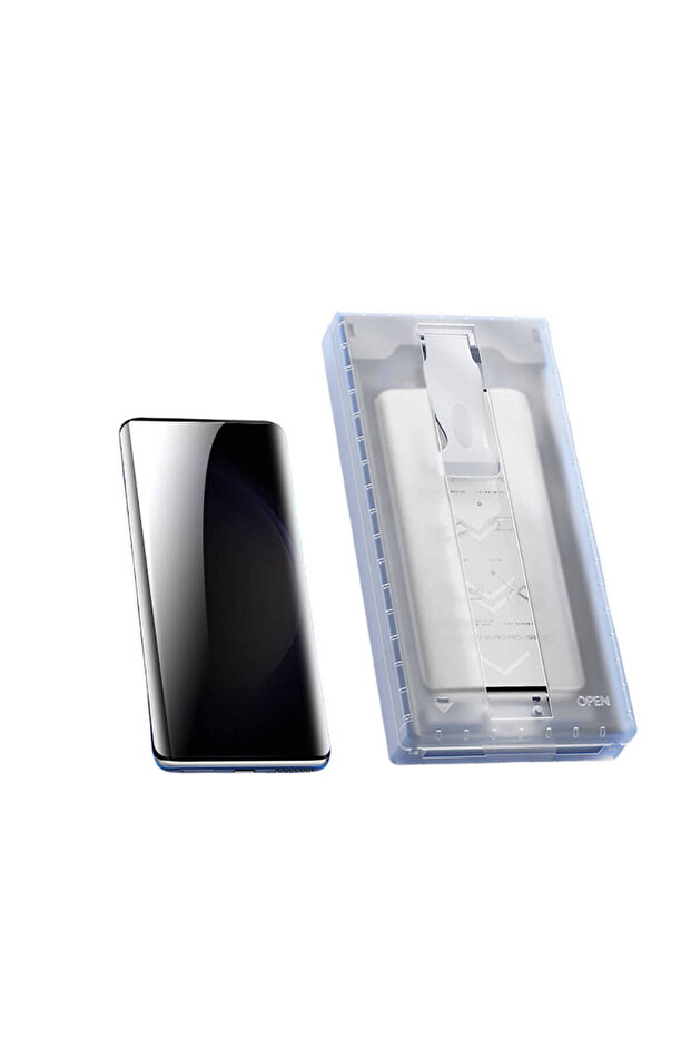 واقي شاشة Galaxy S24 Ultra متوافق مع جهاز تطبيق 6 في 1 سهل الخصوصية