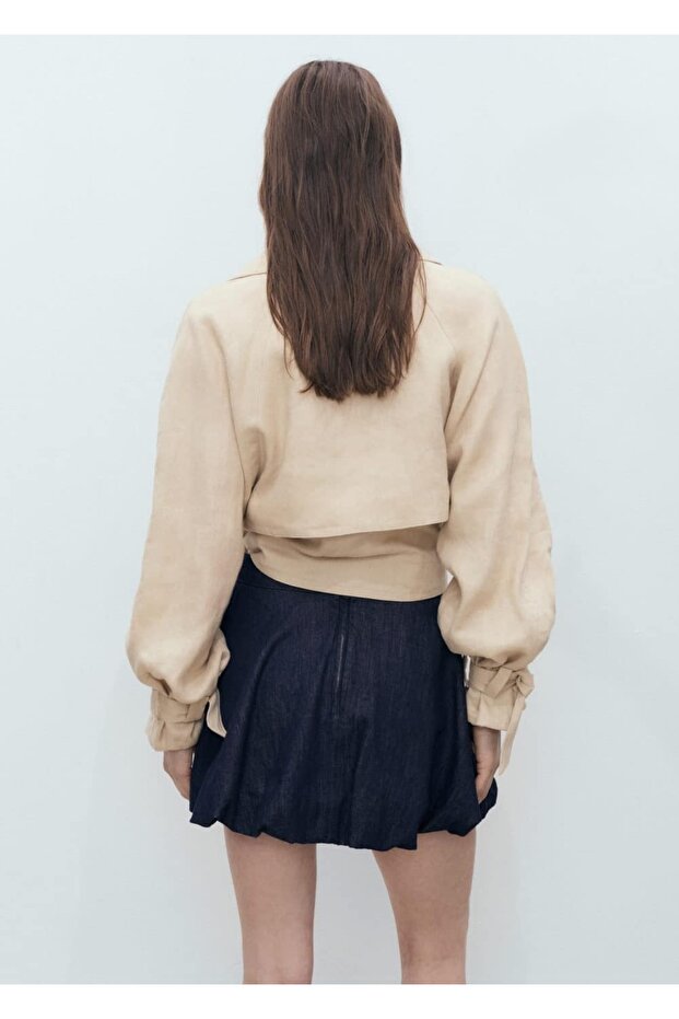 Denim balon etek - 4