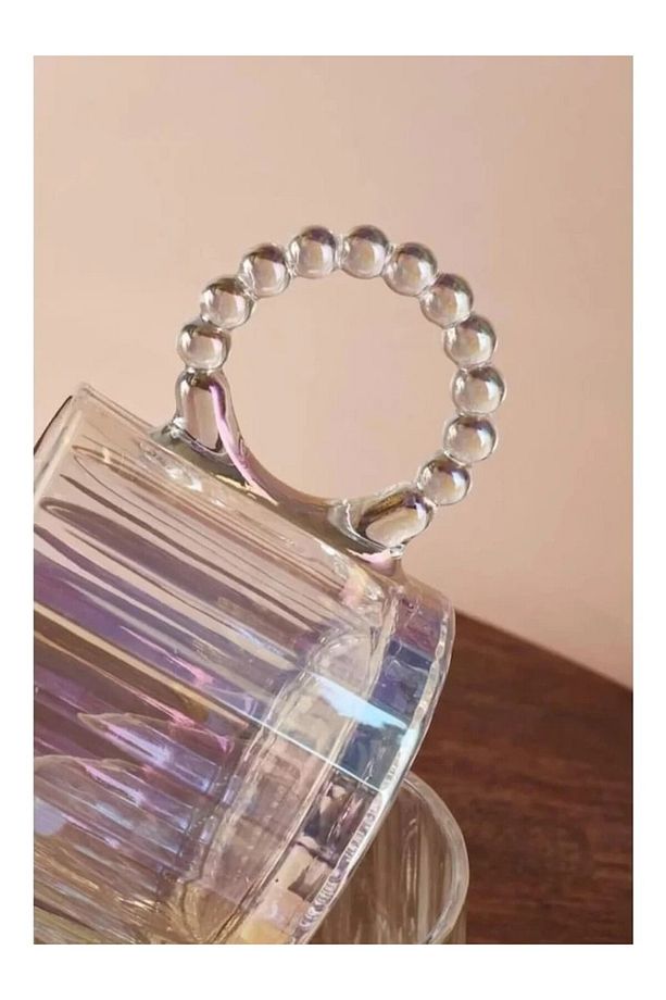 Ringo Line Luster 2'li 325 ml Cam Kupa Boncuklu Kulp Mug PER15176 - 3
