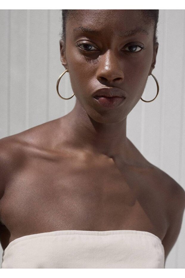 Kemerli denim tulum - 6